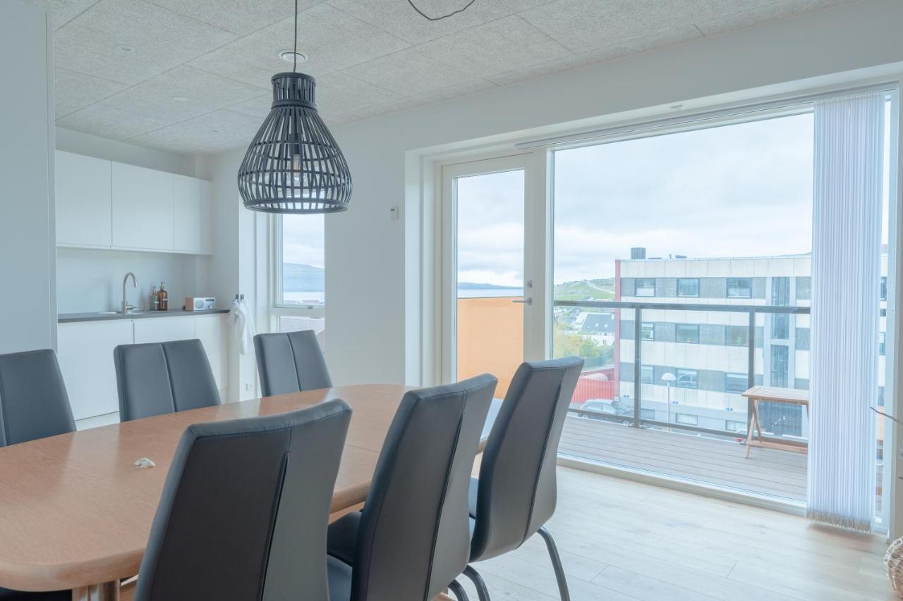 New / Stunning Sea View / Light / 3 Br Apartment Torshavn Ngoại thất bức ảnh